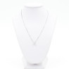 Collana in oro bianco con brillante 0,51