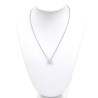 Collana punto luce in oro bianco con brillante 0,15