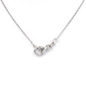 Collana punto luce in oro bianco con brillante 0,15