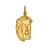 Ciondolo volto di Cristo in oro giallo