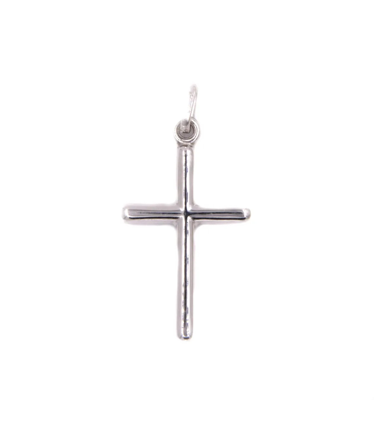 Ciondolo croce in oro bianco