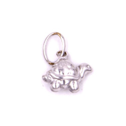 Ciondolo tartaruga in oro bianco