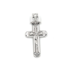 Ciondolo croce in oro bianco