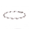 Bracciale in oro bianco con brillati 0,15 carati totali