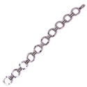 Bracciale in oro bianco ad anelli