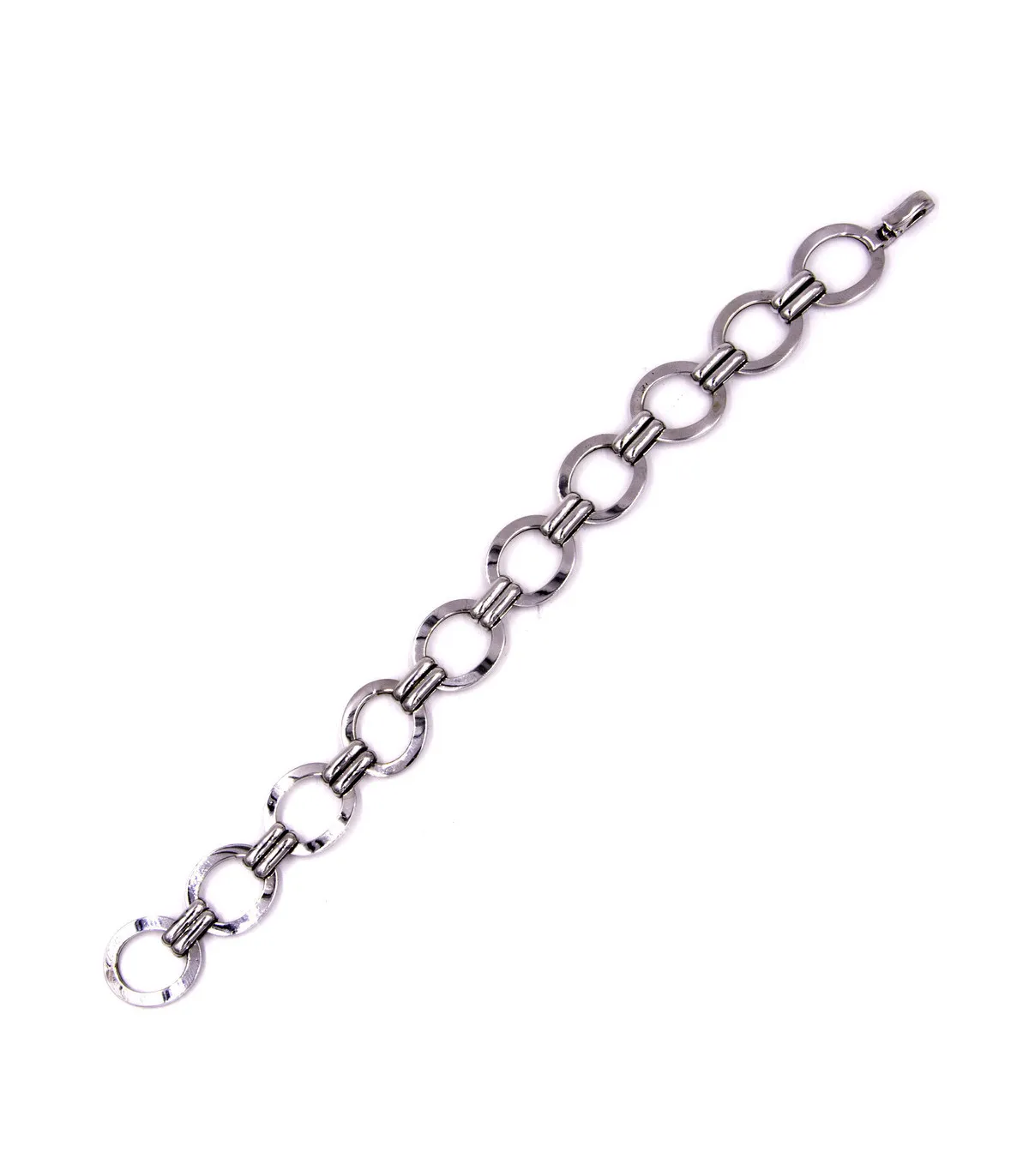 Bracciale in oro bianco ad anelli