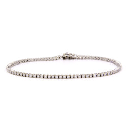 Tennis in oro bianco con brillanti