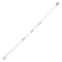 Bracciale di perle con segmenti in oro bianco