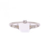 Anello solitario in oro bianco con brillante da 0,08