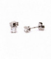 Coppia orecchini punto luce piccoli in argento 