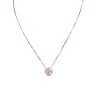 Collana punto luce in oro bianco con brillante 0,18