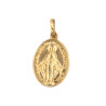 Ciondolo Madonna Miracolosa in oro giallo
