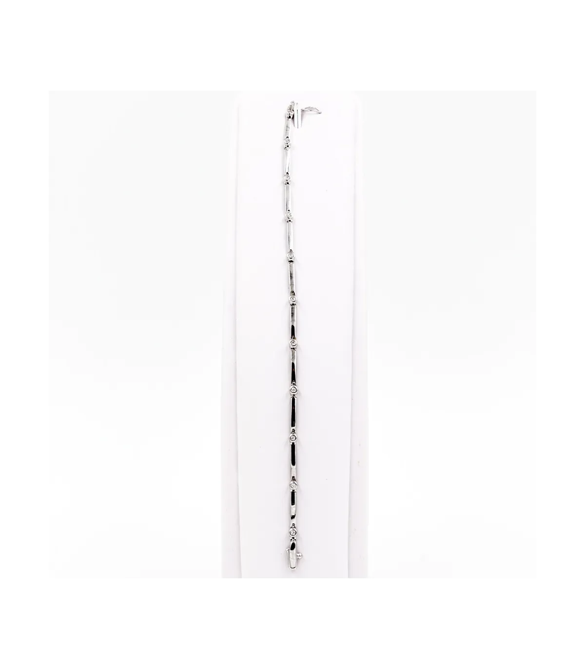 Bracciale in oro bianco con brillanti